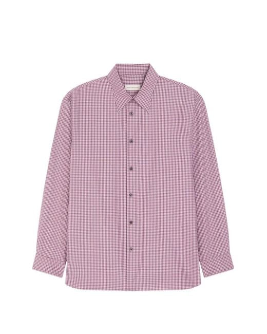 Dries Van Noten Purple Loose Cotton Shirt for men