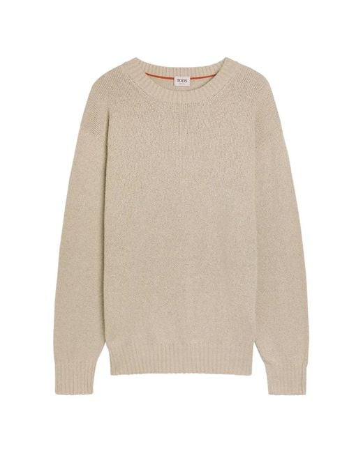 Tod's White Chunky-Knit Sweater for men