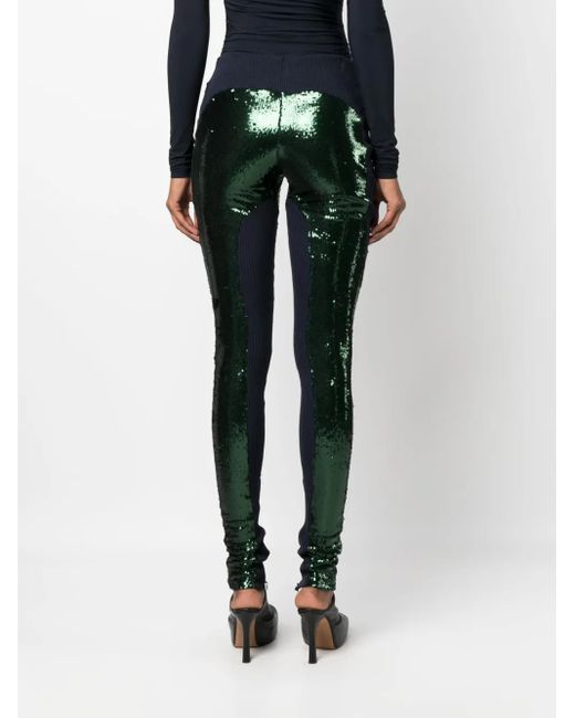 OTTOLINGER Black Panelled Sequin Leggings