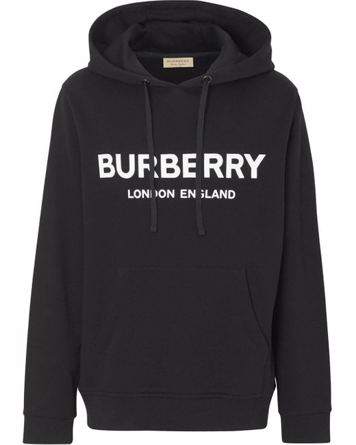 Burberry Hoodie Met Logoprint in het Black voor heren