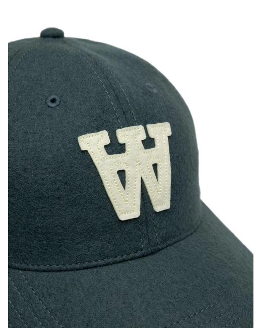 WOOD WOOD Blue Wweli Logo-Patch Baseball Cap