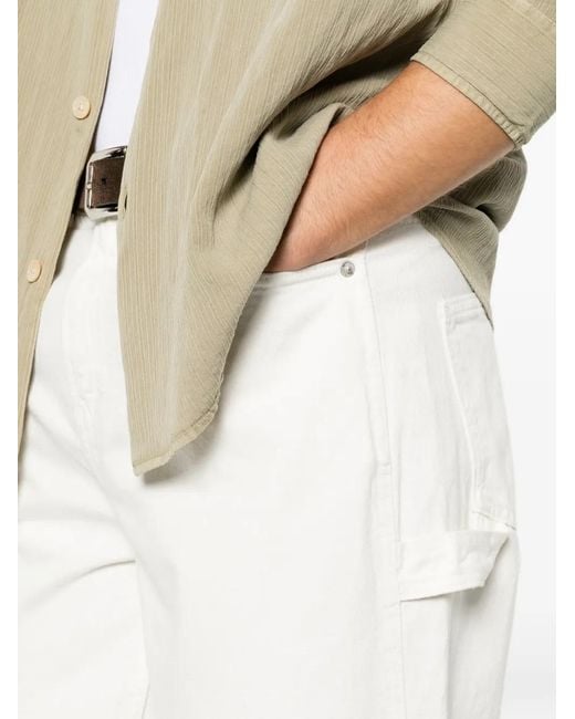 Les Deux White Carpenter Jeans for men