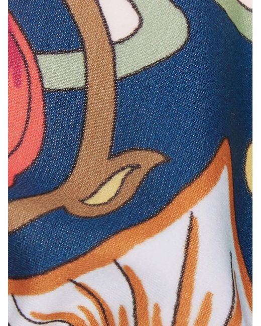 LaDoubleJ Bikinitop Met Print in het Metallic