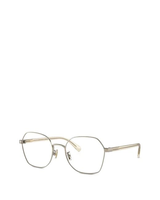 COACH White Geometric-Frame Glasses