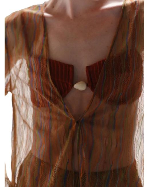 Baobab Brown Gola Sheer Shirt