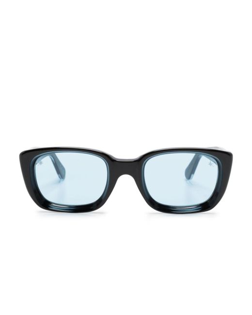 Retrosuperfuture Blue Lira Rectangle-frame Sunglasses