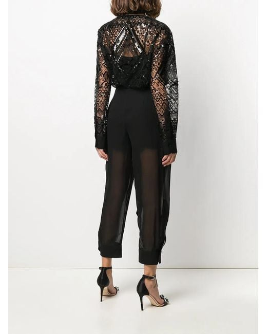 Emilio Pucci Black Vivara Embroidered Jumpsuit