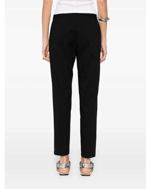 ERMANNO FIRENZE Black Straight-Leg Trousers