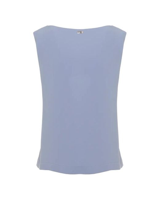 Herno Blue Blouse À Col Boutonné