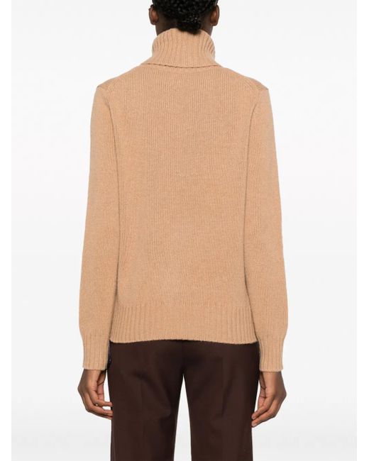 Polo Ralph Lauren Natural Roll-Neck Wool Jumper