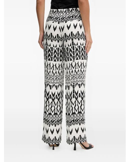 MARCIANO BY GUESS White Logo-Pattern Trousers