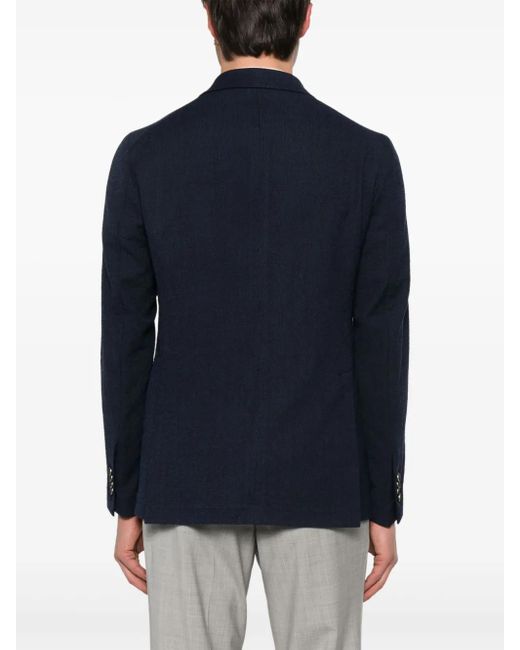 Tagliatore Blue Double-Breasted Blazer for men
