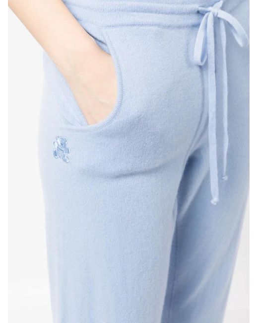 Teddy Cashmere Blue Milano Cashmere Track Pants