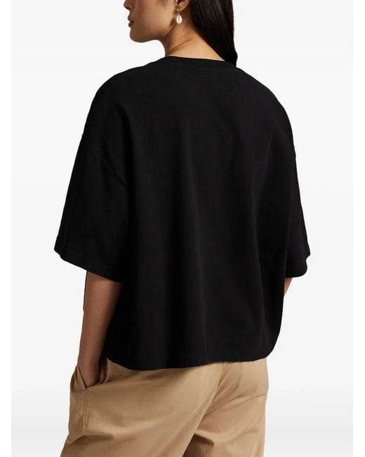 Polo Ralph Lauren Black Short-Sleeved T-Shirt With Logo