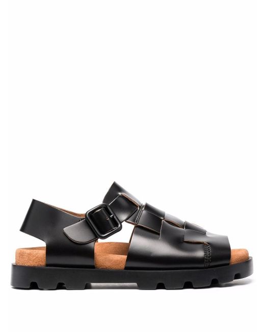 Camper Brutus Woven Sandals in Black - Lyst