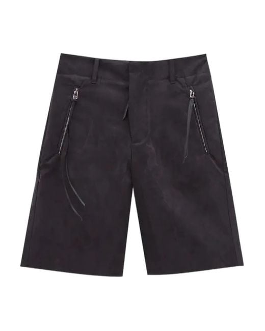 Bermudas con detalle de cremallera Post Archive Faction PAF de hombre de color Blue