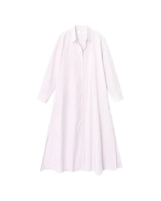Xirena Pink Boden Striped Shirt Midi Dress