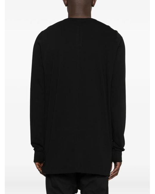 Rick Owens Black Long-Sleeve T-Shirt for men