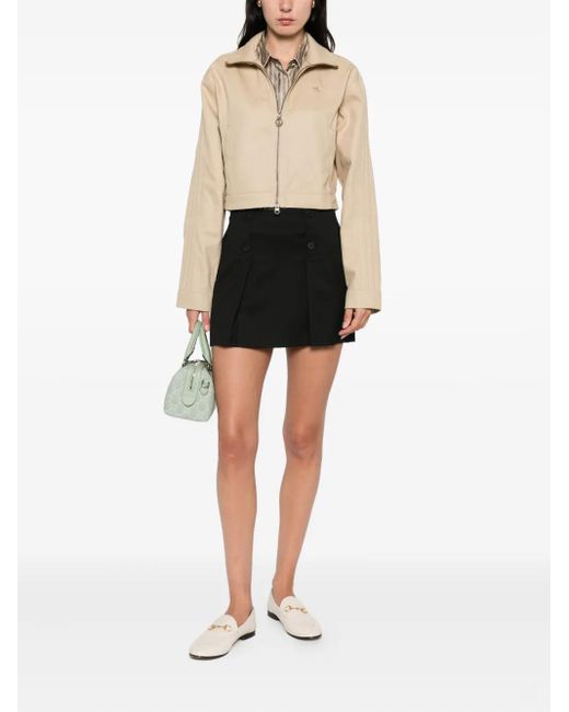 THE GARMENT Black Button-Front Mini Skirt
