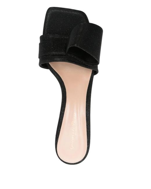 Gianvito Rossi Black 45Mm Flash Mules