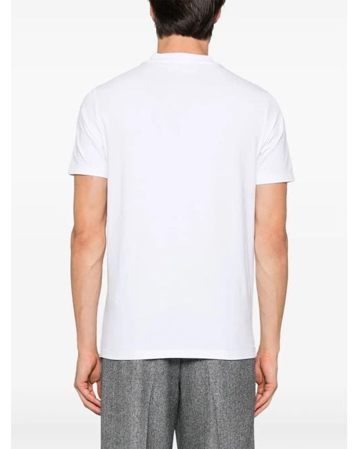 Karl Lagerfeld White Crew-Neck T-Shirt for men
