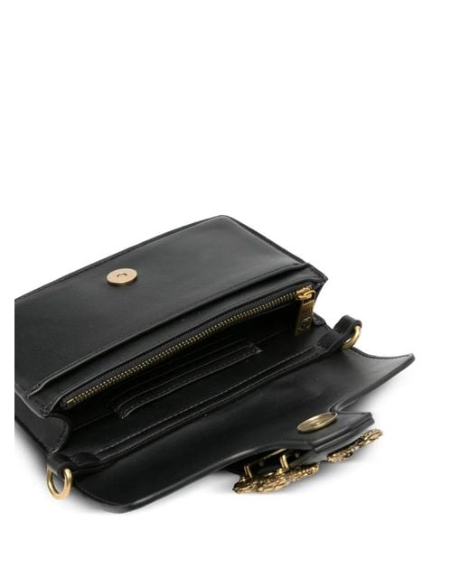 Just Cavalli Black Logo-Detail Clutch Bag