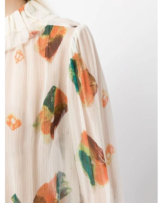 Ulla Johnson Natural Pippa Silk Blouse