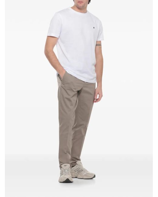 Dondup Gray Cuffed Chinos for men