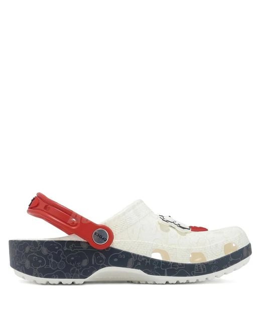 CROCSTM White X Peanuts Classic "Snoopy" Clogs for men