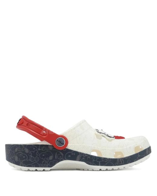 CROCSTM White X Peanuts Classic "Snoopy" Clogs for men