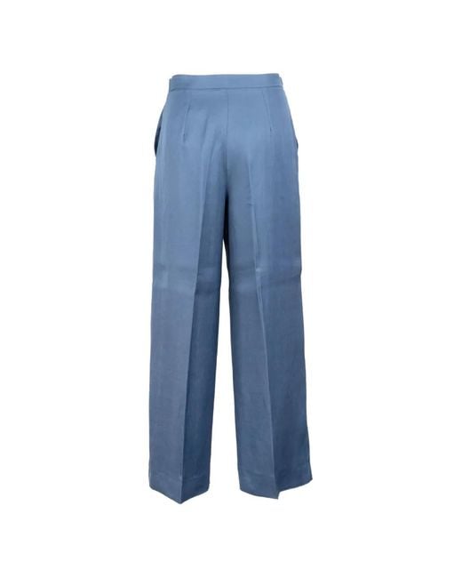 Marella Blue Emme Buttoned Trousers