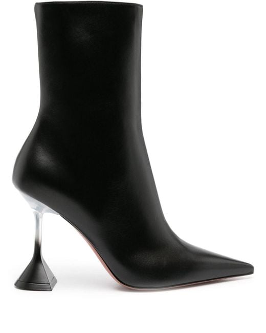 AMINA MUADDI Black Giorgia Glass 95mm Leather Boots