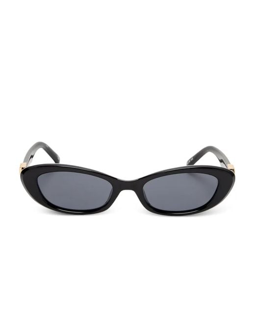 Le Specs Black The Whisperer Cat-Eye-Frame Sunglasses
