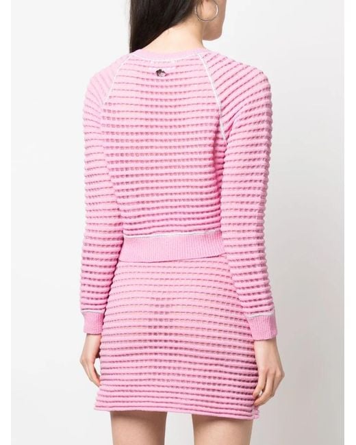 Genny Pink Knitted Short Jacket