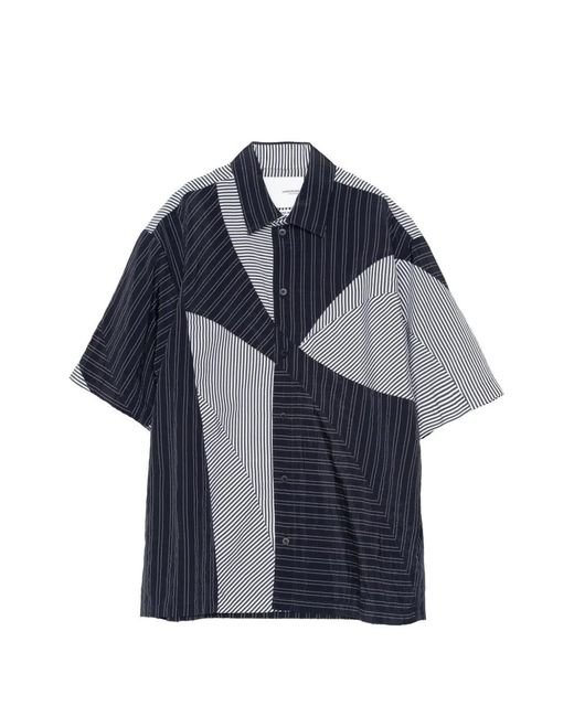 Yoshio Kubo Blue Striped Shirt