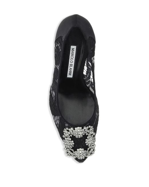 Manolo Blahnik Black 70Mm Hangisi Pumps
