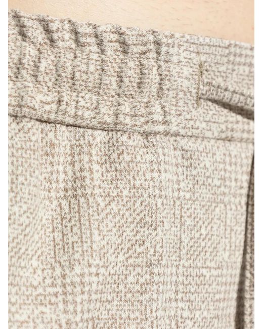 Etro Natural Patterned Drawstring Trousers for men
