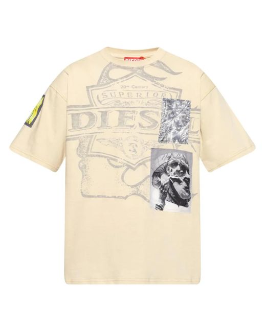 DIESEL Natural T-Boxt Slits-R8 T-Shirt for men