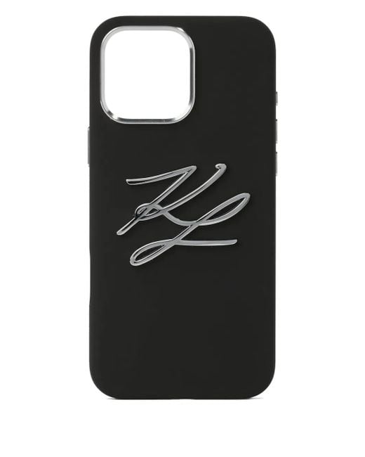 Karl Lagerfeld Black Karl Autograph Iphone 16 Pro Max Case
