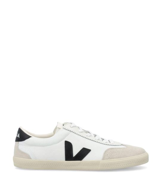 Veja White Volley Canvas Sneakers