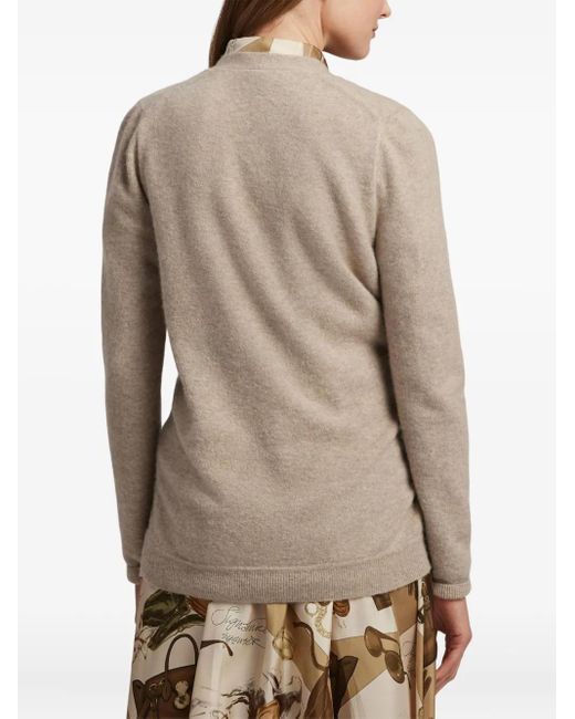 Ralph Lauren Natural Button-Up Cardigan
