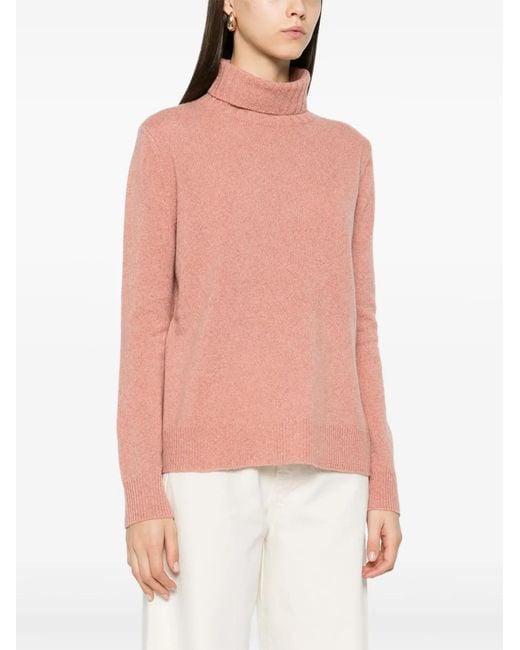 Aspesi Pink Mélange-Effect Sweater