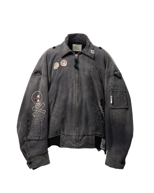 Maison Mihara Yasuhiro Gray Sun Faded Like Military Jacket for men