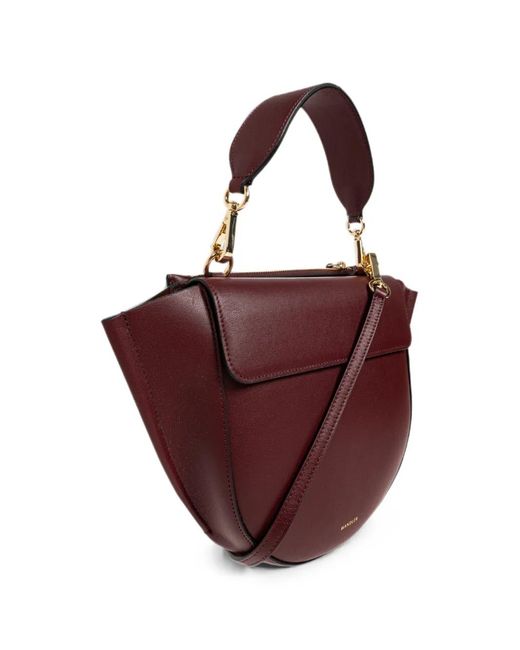 Wandler Purple Hortensia Small Leather Tote Bag