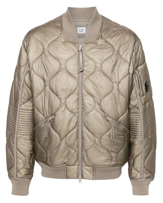 Plumífero bómber Liner C P Company de hombre de color Brown