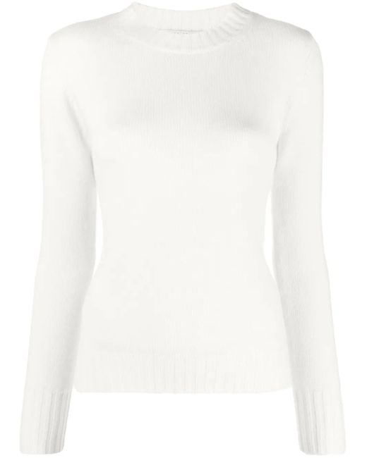 Max Mara Kasjmier Trui in het White