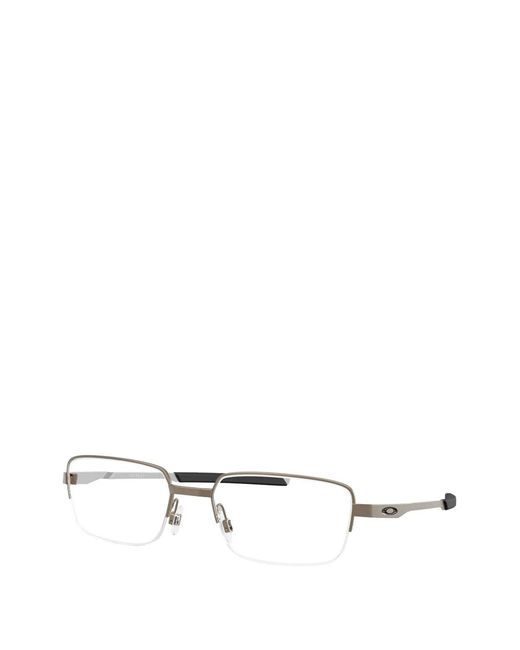Oakley White Foil Rectangle-Frame Glasses