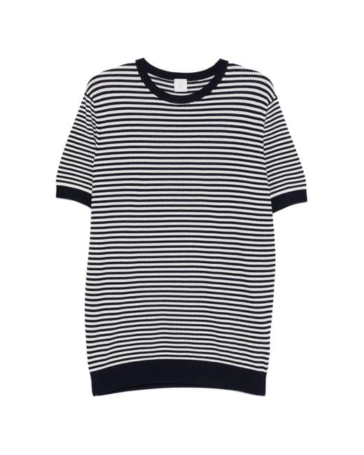 Eleventy Blue Striped T-Shirt for men