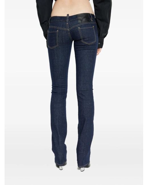 Vaqueros bootcut de talle bajo DSquared² de color Blue