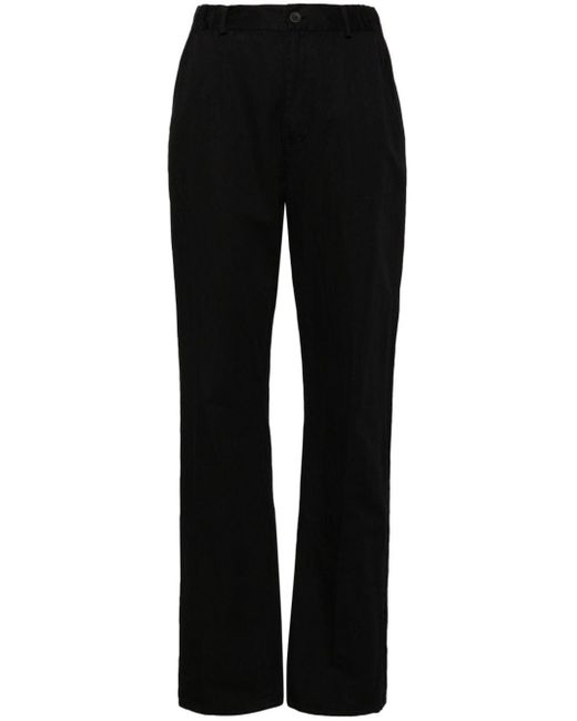Private 0204 Black Mid-rise Straight-leg Trousers